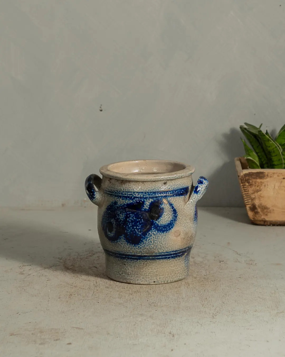 Vintage European Blue and White Crock {CR2} - Etsy | Etsy (US)