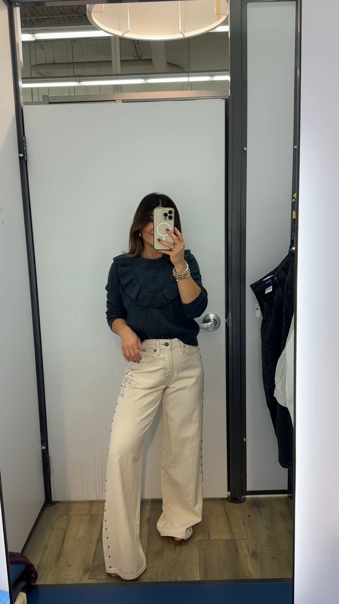 Take 30% off my jeans and 20% off the sweater!! 
These jeans are so soft and comfy! Also so chic! Really liked the studs on the side. 
Sweater size small
Jeans size 0

#LTKFindsUnder100 #LTKFindsUnder50 #LTKSaleAlert