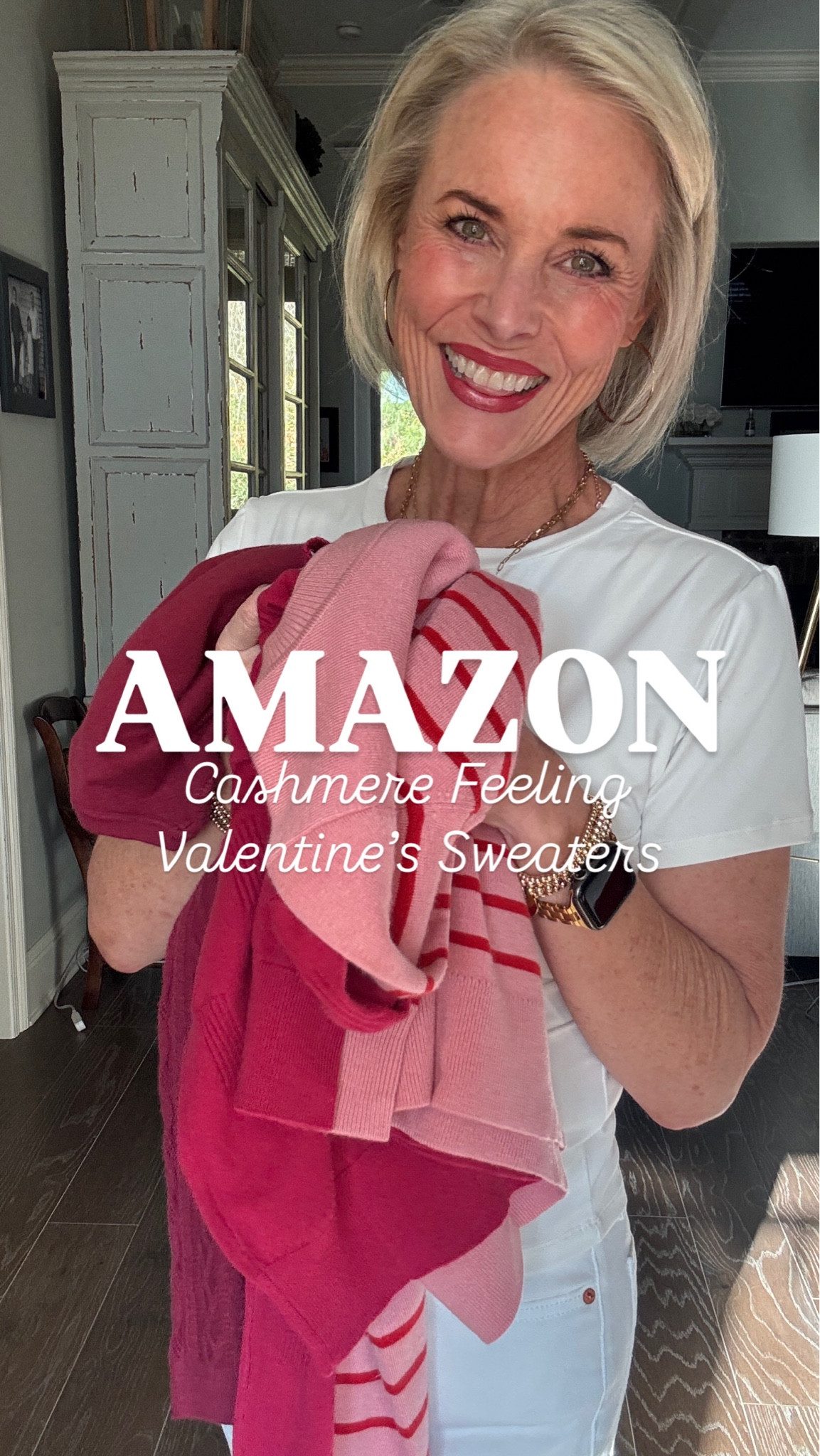 Y’all have seen me rave about these Amazon  cashmere-feeling sweaters from Arach Cloz before, and since you loved them, I had to bring you more. From classic stripes to luxe textures, these sweaters are so good—and all under $40.

Just a heads up—the long-sleeve striped sweater is low on stock. If your size is gone, scroll through the listing because there are tons of other colors in the same style. If you love the pink and red stripes but your size is out, I’ve also linked the same pattern in a short-sleeve version—same material and details, just with short sleeves. The discount codes won’t work on the short-sleeve option, but it’s still super affordable.

Discount Codes:

•	LaurenG20 for 20% off the two sweaters in the video
•	6G24G8J for 30% off the textured cardigan

These feel way more expensive than they are, and I know y’all are going to love them as much as I do. Grab one while they’re still in stock! 

#arachcloz
#founditonamazon 
#affordablefashion
#outfitinspo
#laurenoggsgee
#over50style 
#lookalike
#shopltk
#ltkover50
#ltkover40
#lookforless
#getyourcolonoscopy


#LTKFindsUnder50 #LTKStyleTip #LTKWatchNow