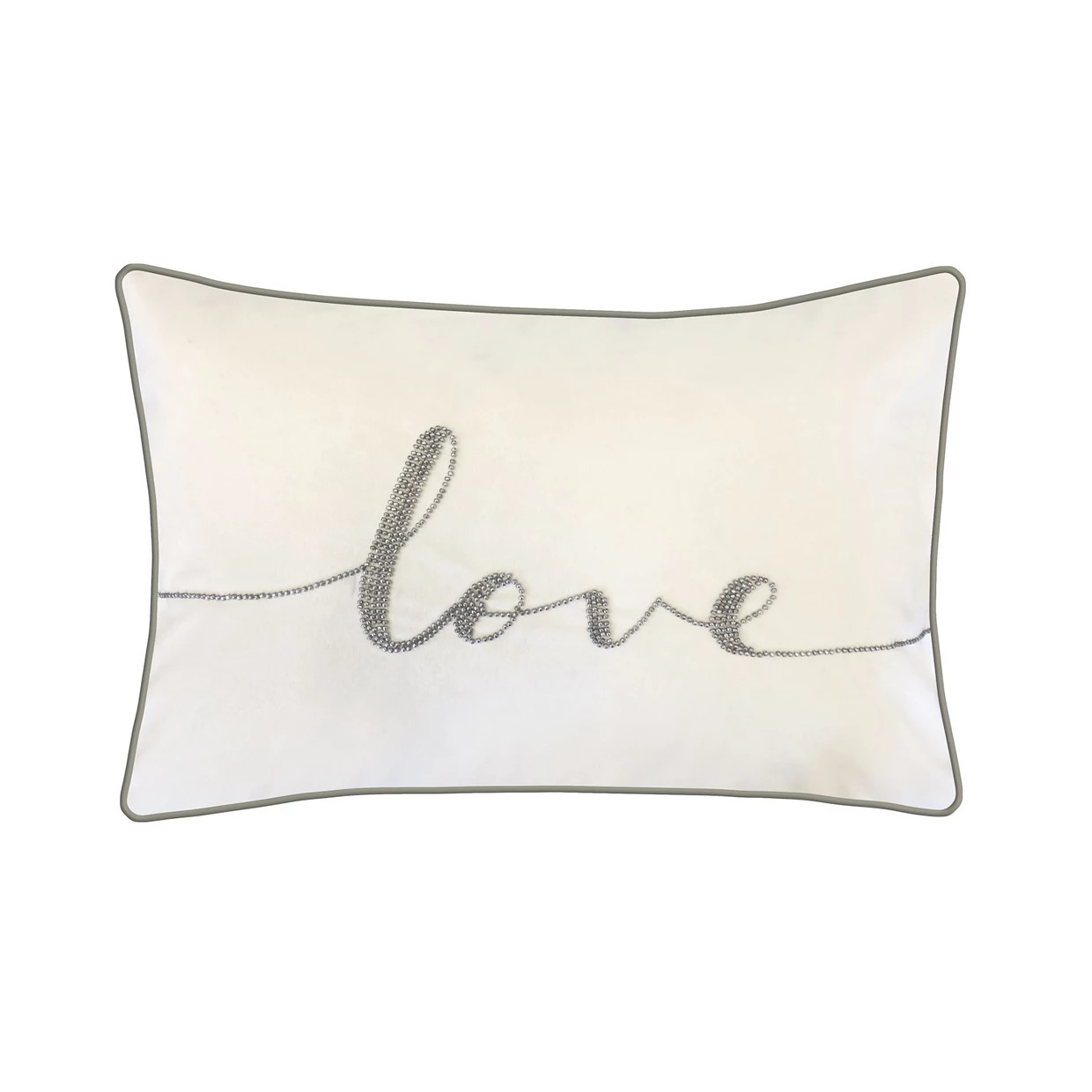 Edie@Home Celebrations Beaded "Love" Throw Pillow | Kohl's