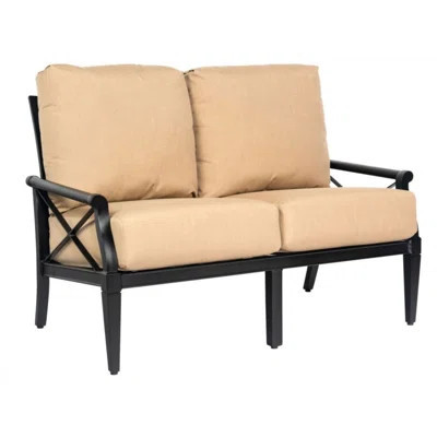 Andover 53.25" Wide Outdoor Loveseat with Cushions | Wayfair North America