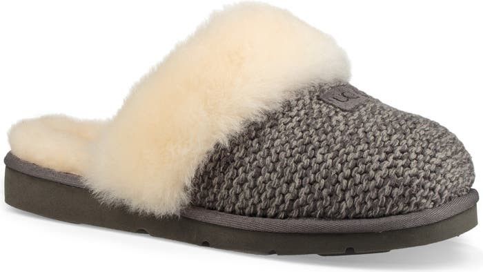 UGG® Cozy Knit Genuine Shearling Slipper | Nordstromrack | Nordstrom Rack