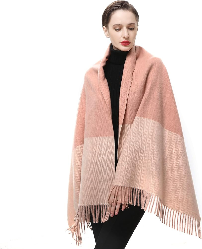 Womens Cashmere Shawls Wraps Winter Scarf Extra Large Lambswool Luxury Fashion Plaid Wedding Pash... | Amazon (US)