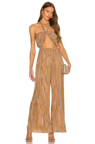 LPA Baina Jumpsuit in Brown from Revolve.com | Revolve Clothing (Global)