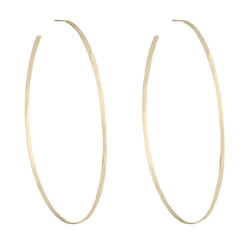 Cynthia Flat Hoop Earrings | BONHEUR JEWELRY
