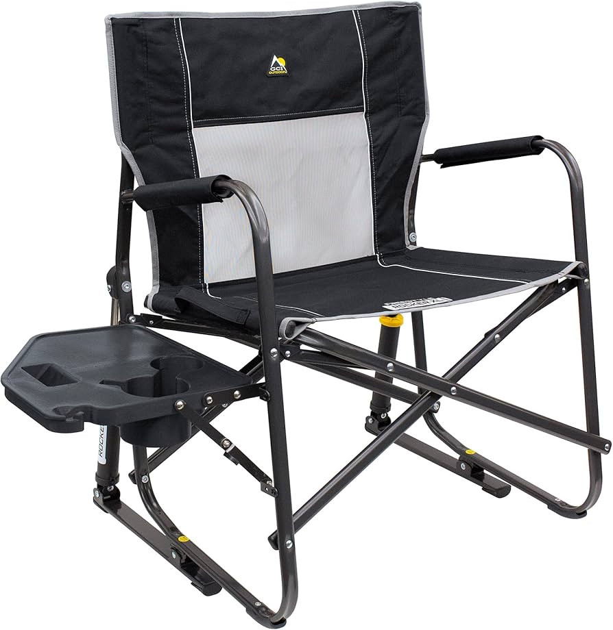 GCI OUTDOOR Freestyle Rocker XL with Side Table Camping Chair | Portable Folding Rocking Chair wi... | Amazon (US)