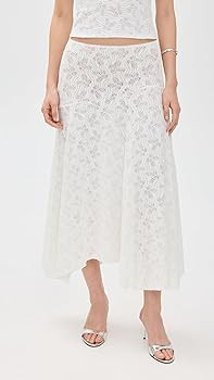Lioness Women's Tidal Midi Skirt, Foam, Off White, Print, S at Amazon Women’s Clothing store | Amazon (US)