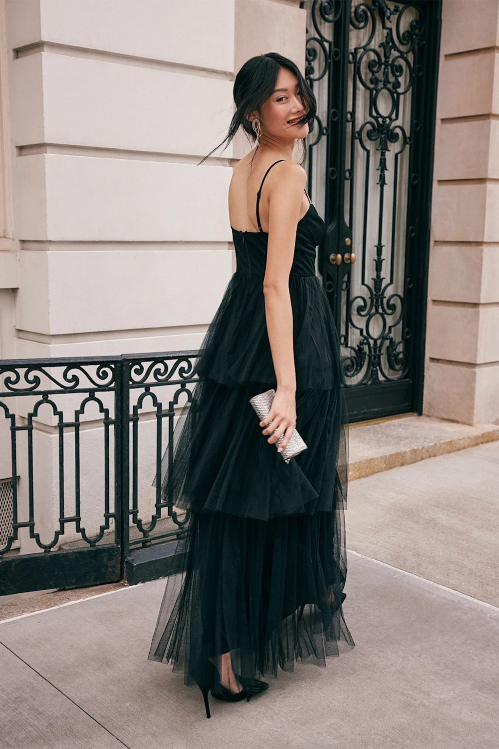 Tulle-y Amazing Black Tulle Sleeveless Bustier Maxi Dress | Lulus (US)