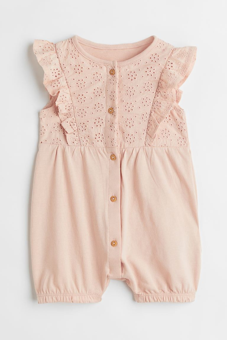 Flounce-trimmed Romper Suit | H&M (US + CA)