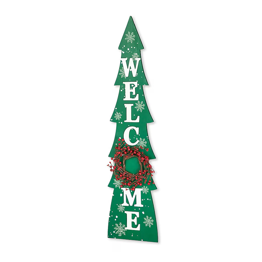 Glitzhome 42-in Merry Christmas Door Decoration | Lowe's