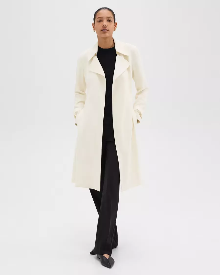 Theory simple deals trench coat