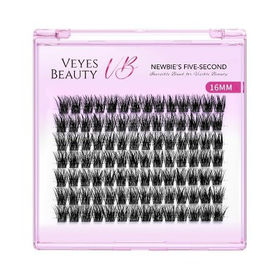 VEYESBEAUTY Lash Clusters Individual Eyelash Extensions DIY False Eyelashes Wispy Lash Tray, Dreamy 16mm Single Length | Target