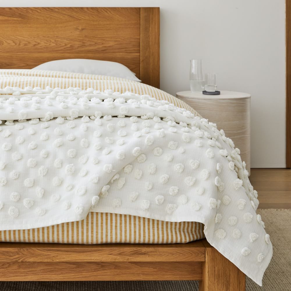 Candlewick Bed Blanket, Full/Queen, White | West Elm (US)