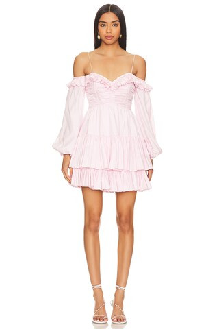 LoveShackFancy Zennia Dress in Pink Lotus from Revolve.com | Revolve Clothing (Global)