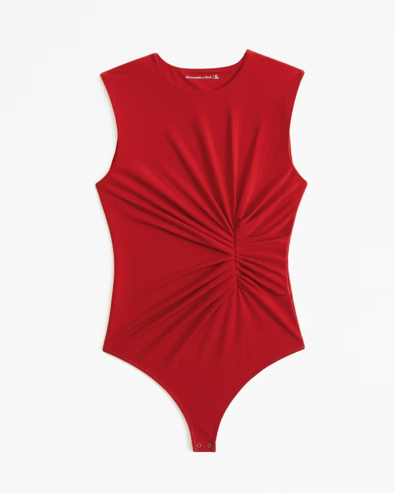 Ruched Crew Bodysuit | Abercrombie & Fitch (US)