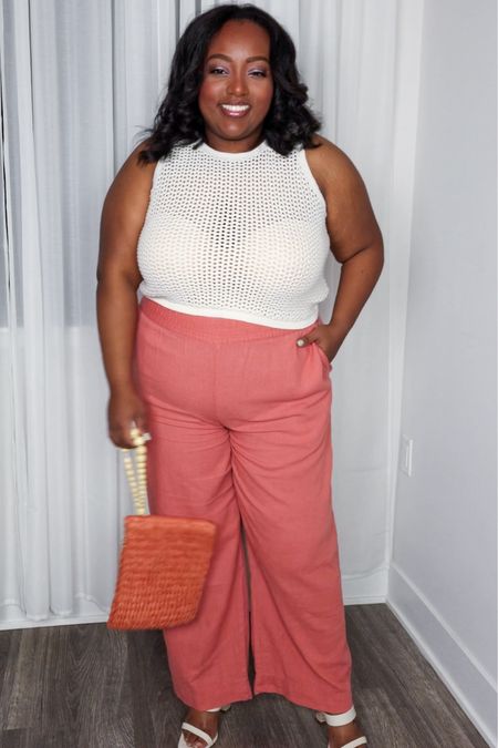 Spring Brunch Outfit, Casual Spring Outfit, Old Navy has some great basics and linen pieces for the season

Wearing the pants in an XL 

#LTKSeasonal #LTKplussize #LTKfindsunder50