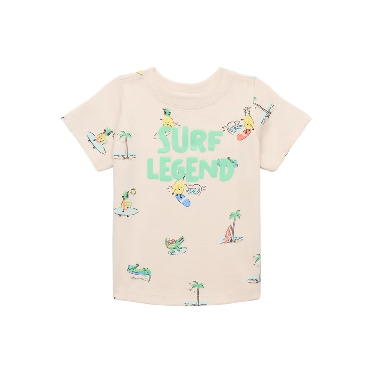 Garanimals Baby Boy Printed T-Shirt with Short Sleeves, Sizes 0M-24M | Walmart (US)