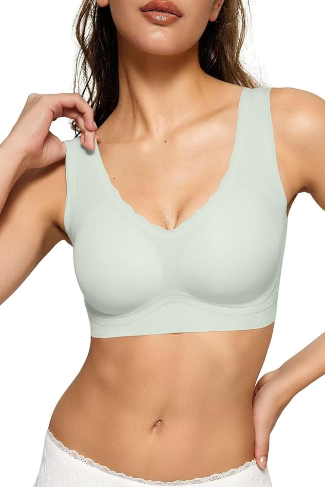 Vertvie Women Seamless Bras No Underwire Push Up Pullover Bras Full Coverage Bralettes Wireless L... | Amazon (US)