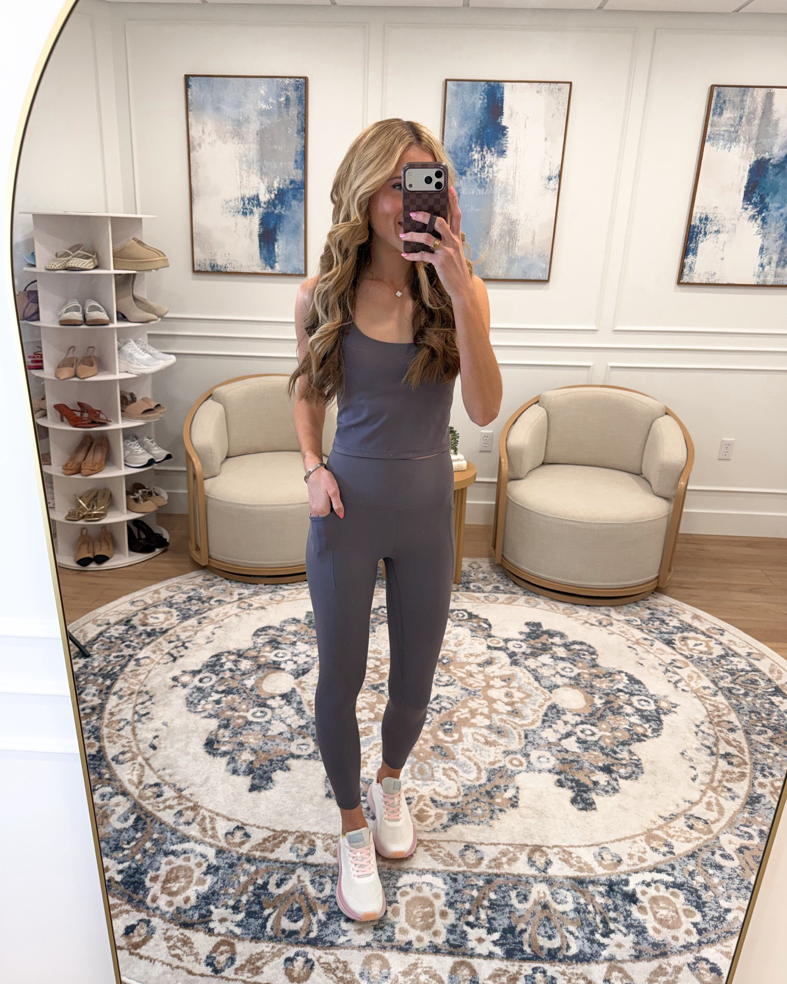 This grey ash tank and leggings from Walmart are a gym bag essential — fitted square neck tank, matching high waist leggings, so sleek and so comfortable for way less. Both are separate pieces and I’m wearing a small and 5’8.5 for reference! 

#LTKActive #LTKmorningroutine #LTKfitnessgoals