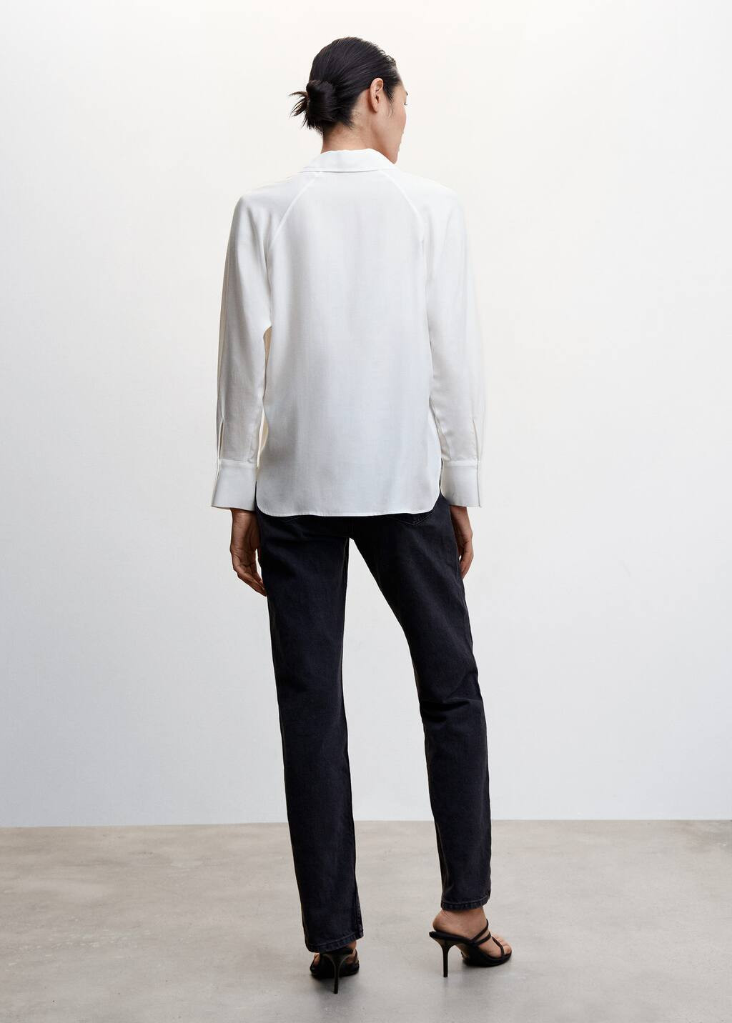 100% lyocell shirt -  Women | Mango USA | MANGO (US)