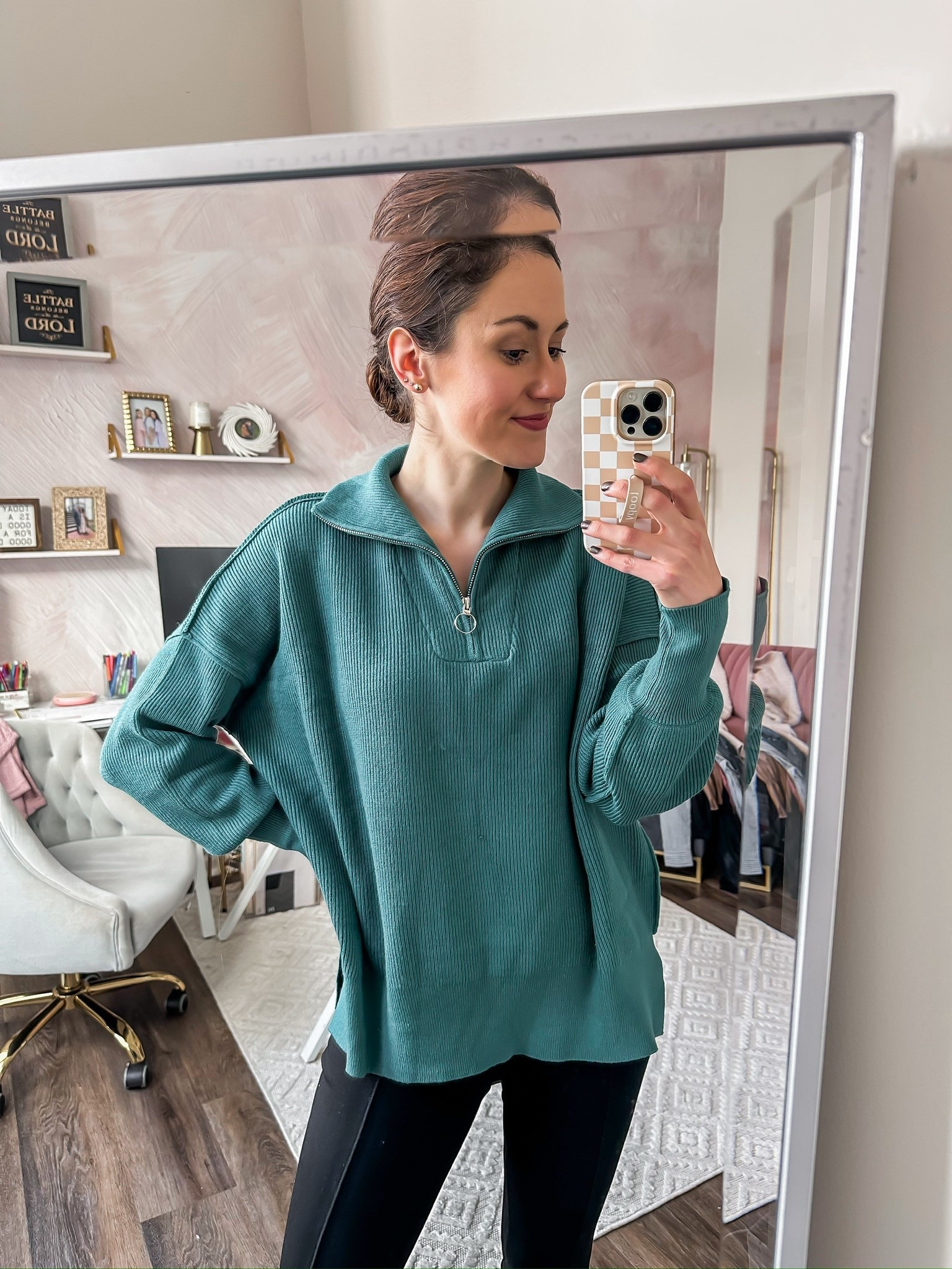 Athleisure quarter zip top from Amazon 

#LTKootd