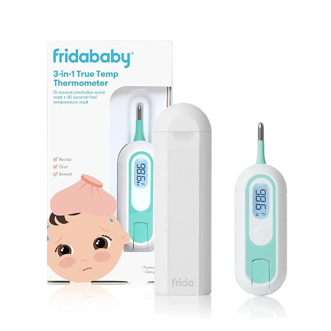 Frida Baby 3-in-1 Rectal, Underarm & Oral Thermometer for Kids, Digital Baby Thermometer for Infa... | Amazon (US)