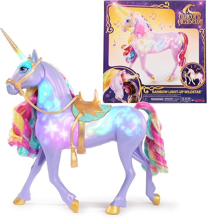 Unicorn Academy Interactive Rainbow Light-up Wildstar Dolls & Unicorn Toys
        with Lights, S... | Amazon (US)
