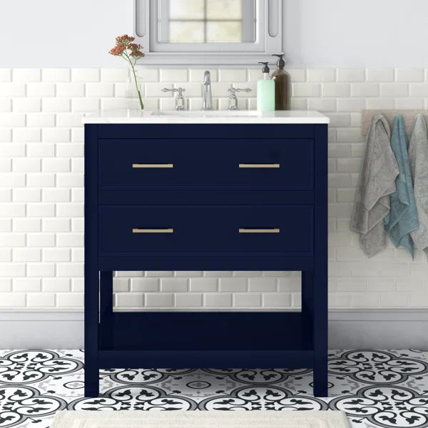 Shuford 30" Free-standing Single Bathroom Vanity Set | Wayfair North America