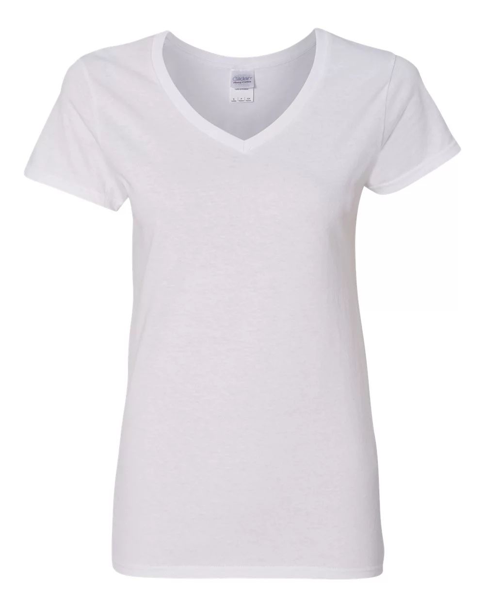 Gildan Women's Short Sleeve V Neck T-Shirt for Crafting - White, Size M, Soft Cotton, Classic Fit... | Walmart (US)