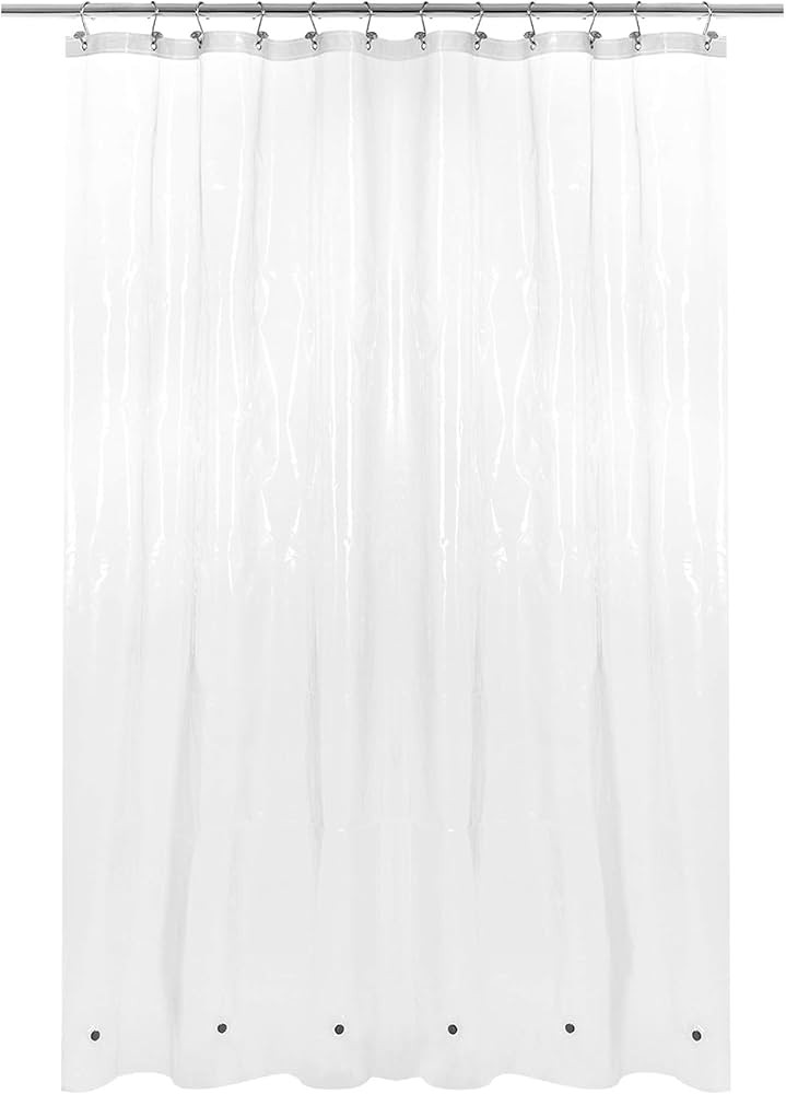 Barossa Design X-Long Shower Curtain Liner with 6 Magnets - 72" x 92", Waterproof PEVA Shower Lin... | Amazon (US)