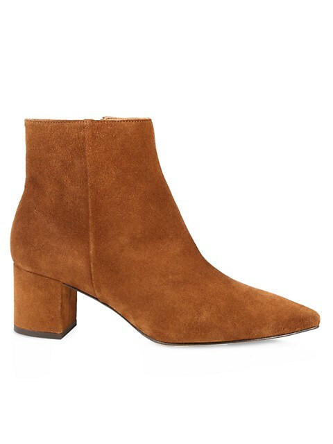 L'AGENCE Jeanne Suede Ankle Boots | Saks Fifth Avenue