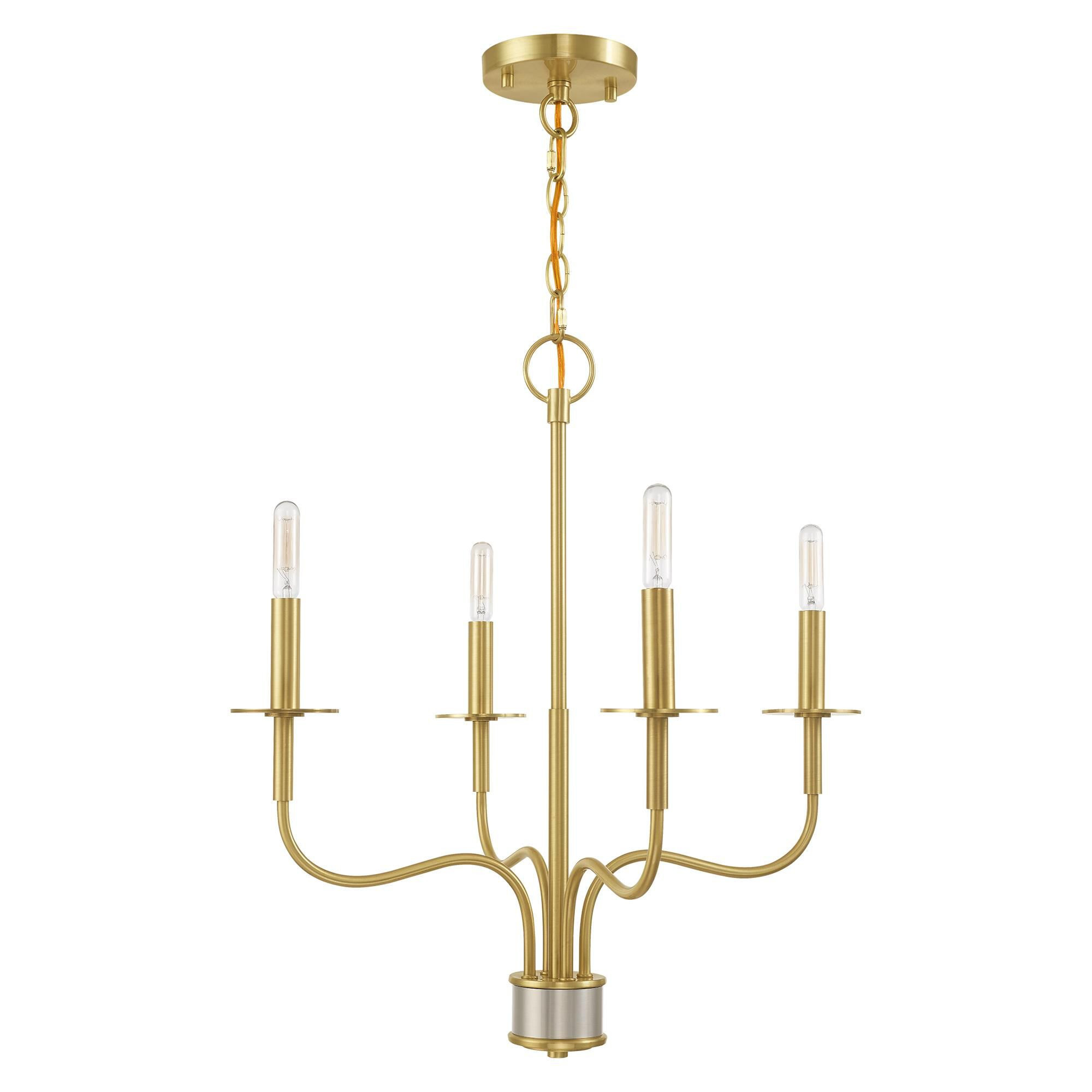 Lisbon 4 Light Mini Chandelier by Livex Lighting | 1800 Lighting
