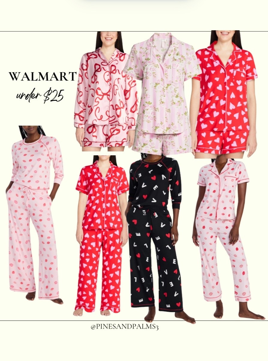 Valentines pajamas 
Walmart 

#LTKFindsUnder50 #LTKFindsUnder100 #LTKSeasonal