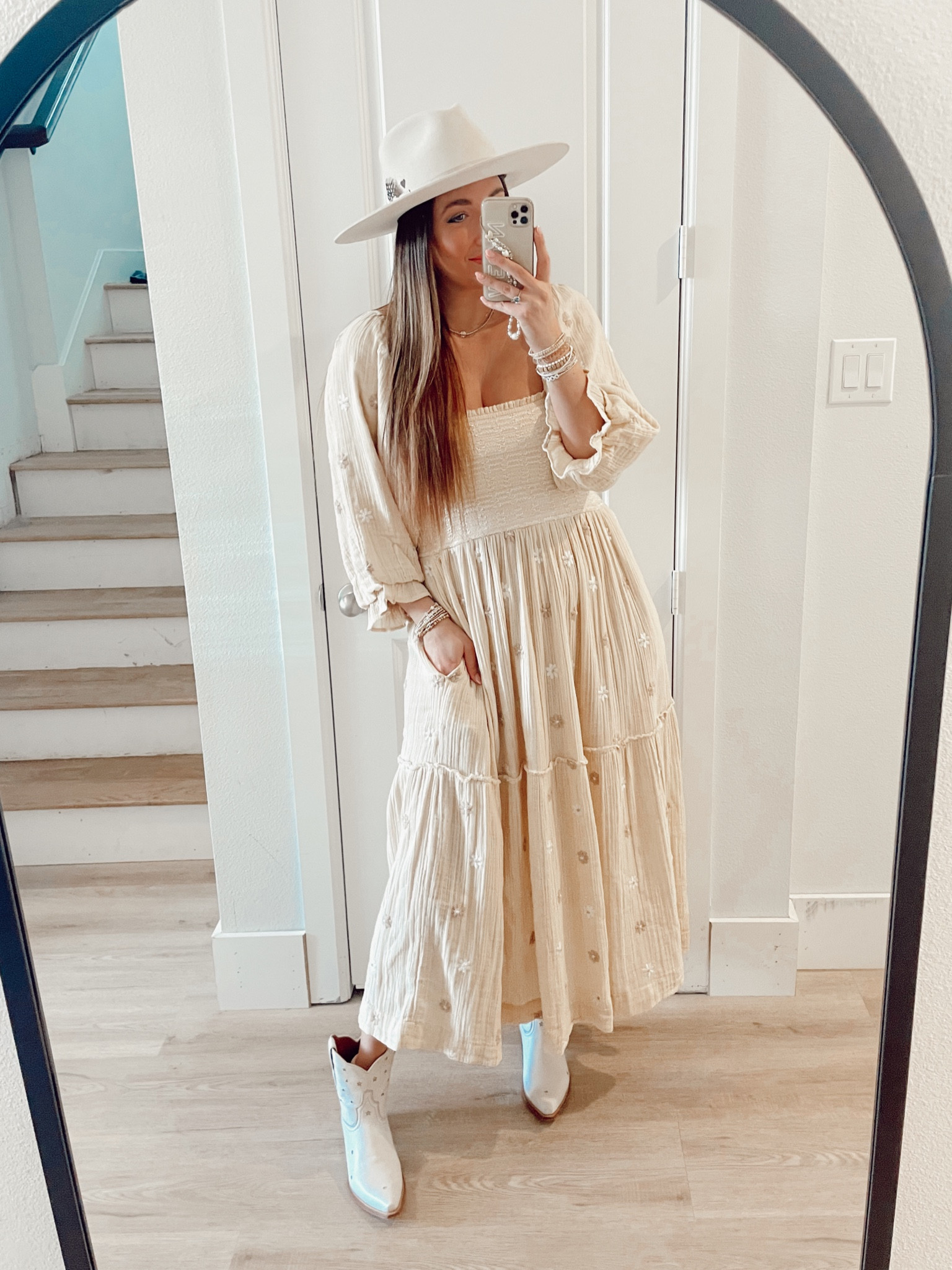 Boho style outfit - free people dress tts L. White star boots tts 9 

#LTKcurves #LTKshoecrush #LTKstyletip