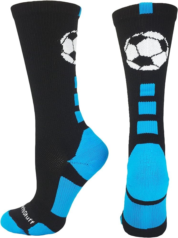 MadSportsStuff Soccer Ball Athletic Crew Socks (multiple colors) | Amazon (US)