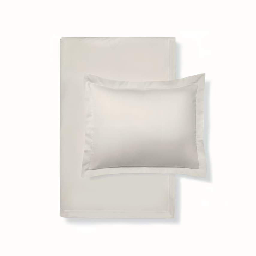 Beige Signature Hemmed Duvet Set | Boll & Branch