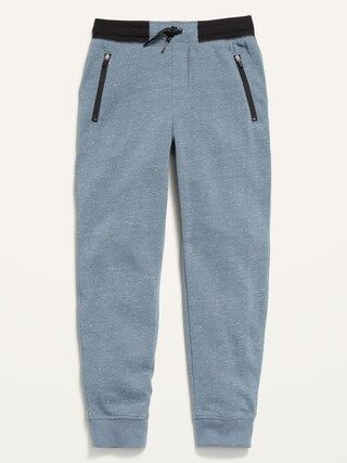 Cozy Fleece Zip-Pocket Jogger Sweatpants For Boys | Old Navy (US)