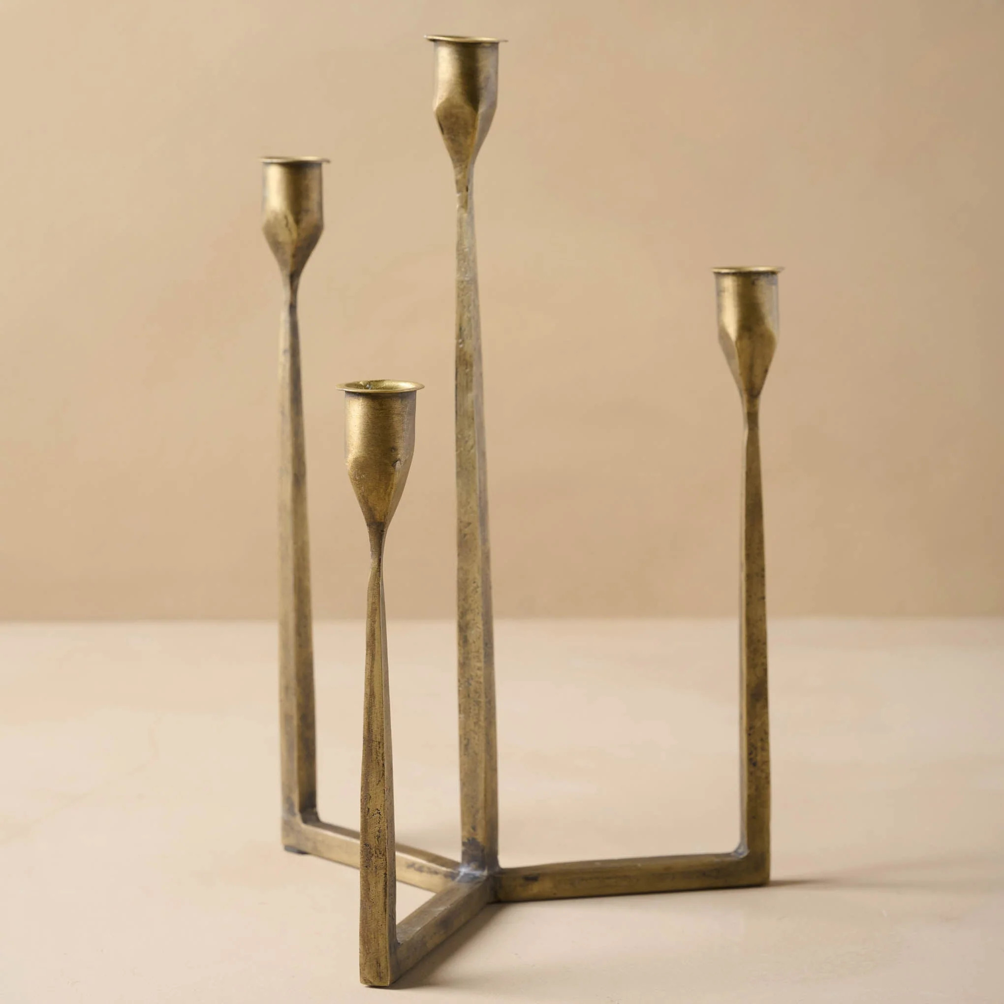 Antique Brass Gatecrest Multi Taper Holder | Magnolia