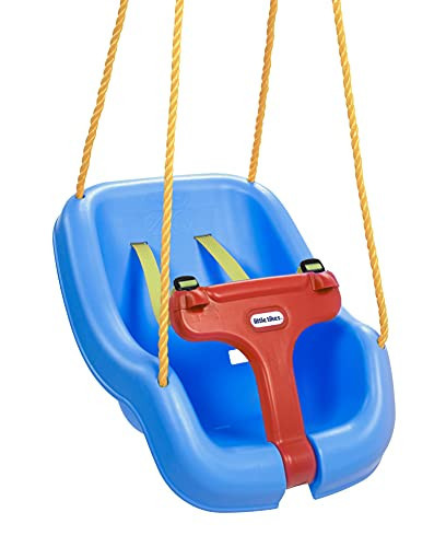 Little Tikes Snug 'n Secure Blue Swing with Adjustable Straps, 2-in-1 for Baby and Toddlers Ages 9 Months - 4 Years | Amazon (US)
