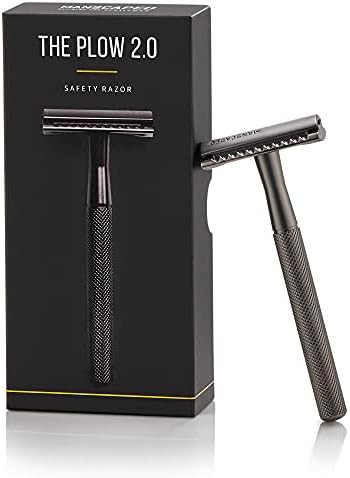 MANSCAPED® The Plow® 2.0 Premium Single Blade Double-Edged Safety Face Razor for Men | Amazon (US)