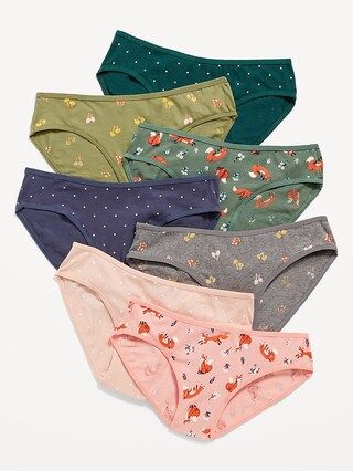 Stretch-to-Fit Bikini Underwear 7-Pack for Girls | Old Navy (US)
