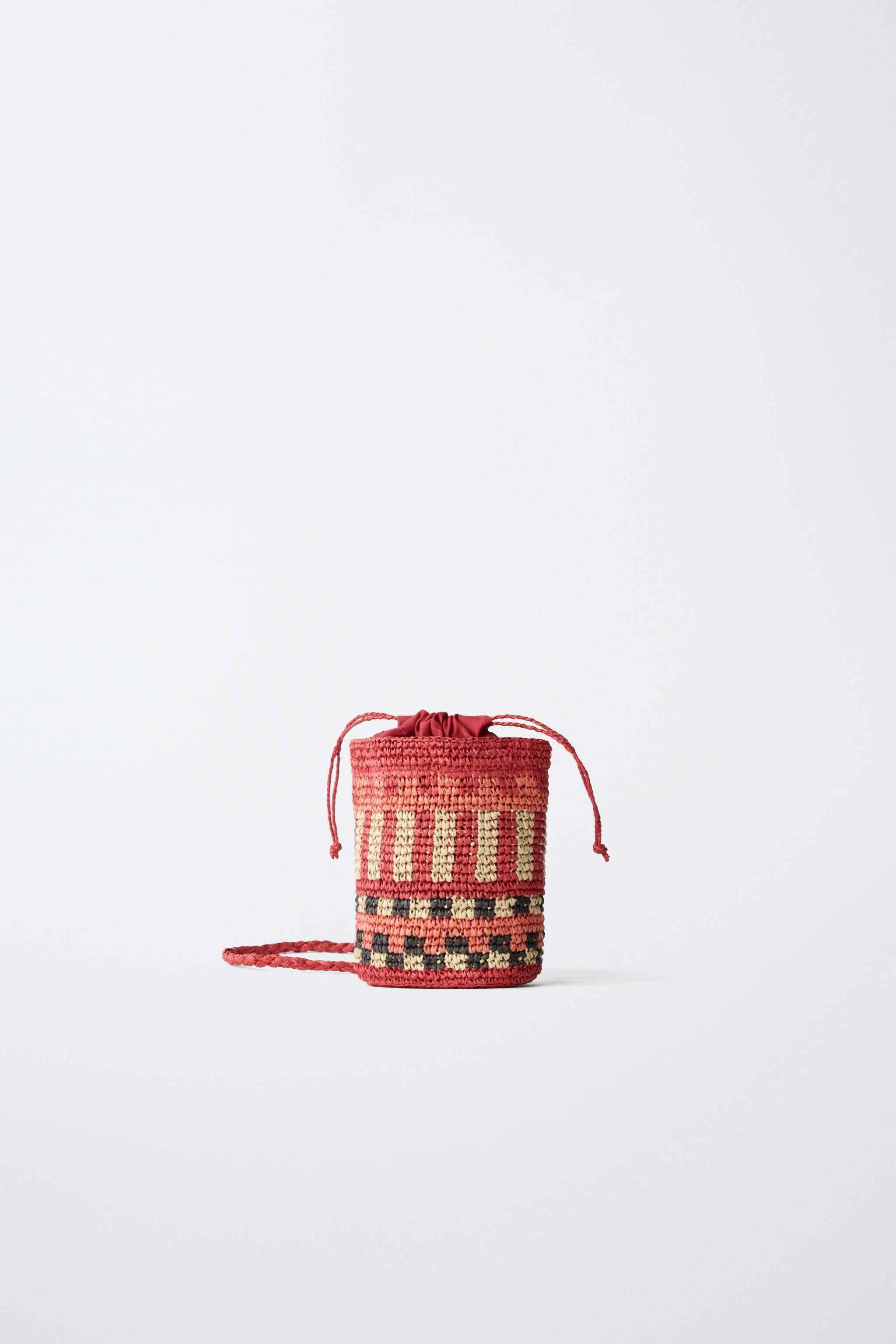 RAFFIA CROSSBODY BAG | Zara US