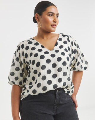 Joanna Hope Puff Sleeeve Blouse | Simply Be (UK)