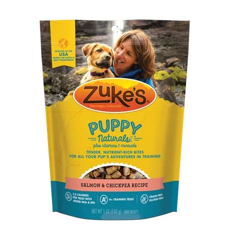 Zuke's Puppy Naturals Salmon & Sweet Potato Recipe Dog Treats, 5 Oz | Walmart (US)
