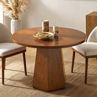 Estefana Acorn Modern 45 in. Round Dining Table | The Home Depot