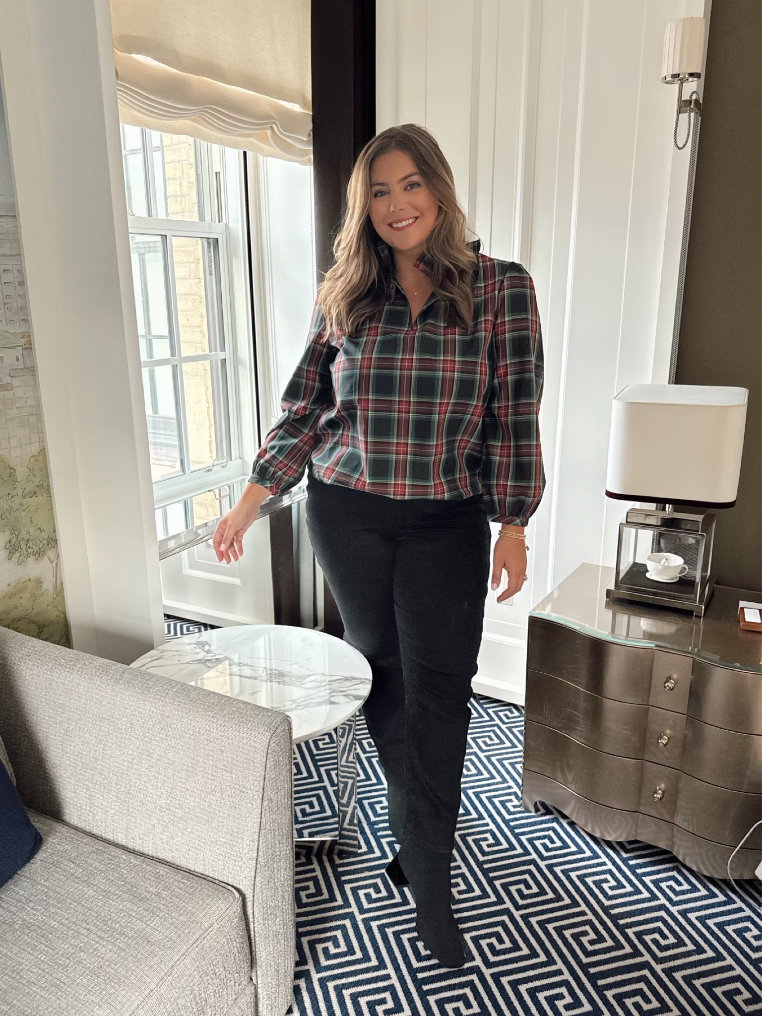 Today’s outfit in NYC! Wearing size XL in top, 33 in bottom. Boots are water resistant and are so comfortable, wearing my usual size 11. 

#LTKstyletip #LTKplussize #LTKshoecrush