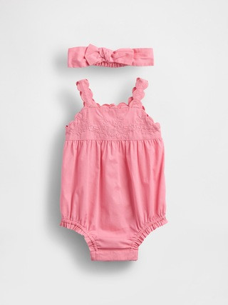 Baby Embroidered Bubble Shorty Set | Gap (US)
