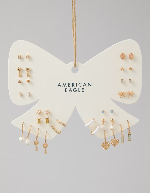 AEO Earrings 18-Pack | American Eagle Outfitters (US & CA)