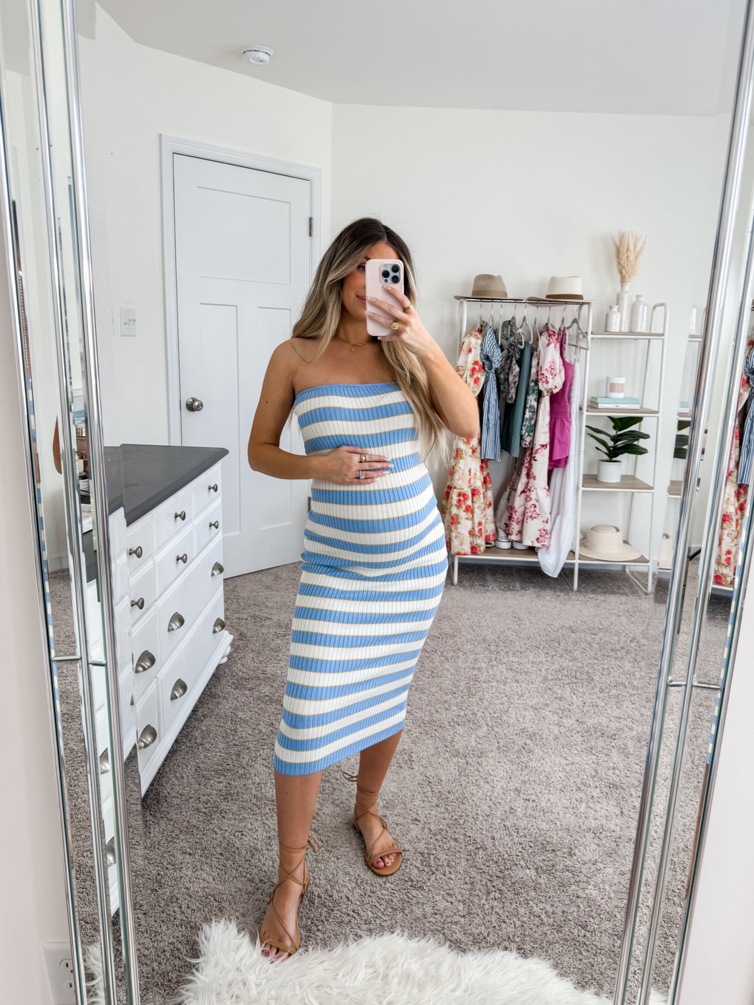 lesley ribbed strapless dress Helsi Leslie Sequin Strapless Gown