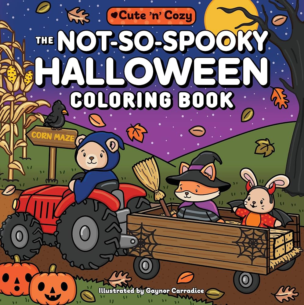 The Not-So-Spooky Halloween Coloring Book (Cute and Cozy) | Amazon (US)